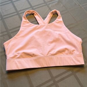 Fabletics jog bra Light Pink Racerback Sports Bra medium C 11
